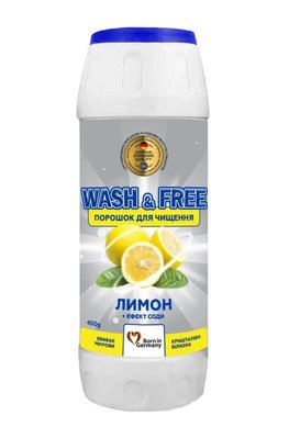 Засіб для чищення Wash&Free Лимон з ефектом соди 400 г (4262396141910) В00305916 фото