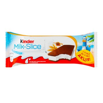 Пирожное бисквитное Kinder Milk Slice с молочной начинкой 28 г. (40084725) 000076147 фото