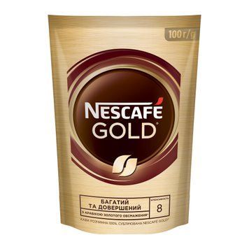 Кава Nescafe Gold розчинна сублімована 100 г. (8445290995919) 000089846 фото
