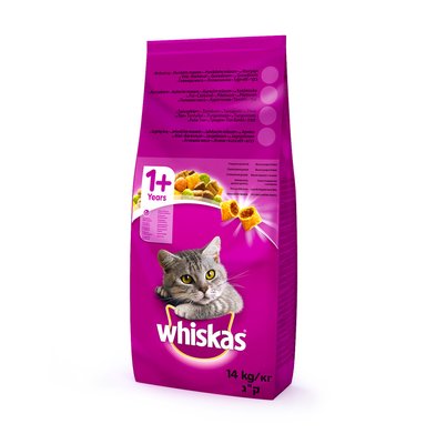Сухой корм для кошек Whiskas с курицей 14 кг (5900951014352) 000075875 фото