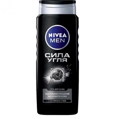 Гель для душу Nivea Men Сила вугілля чоловічий очищення без сухості шкіри 500 мл (4005900128492) В00281340 фото