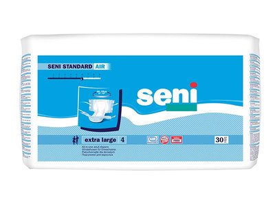 Підгузки для дорослих Seni Standard Air Extra Large 30 шт. (5900516693619) В00189552 фото
