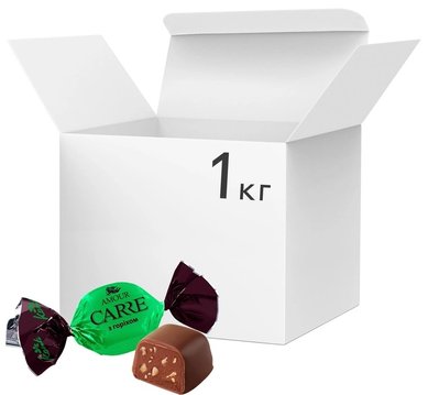 Упаковка цукерок Konti Carre Amour з горіхом 1 кг (4823088606362) 000078360 фото