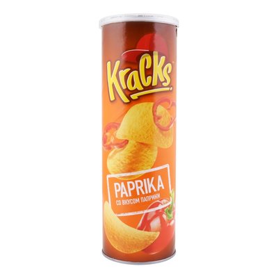 Чіпси Kraсks Paprika картопляні 160г. (8887290526029) 000070270 фото