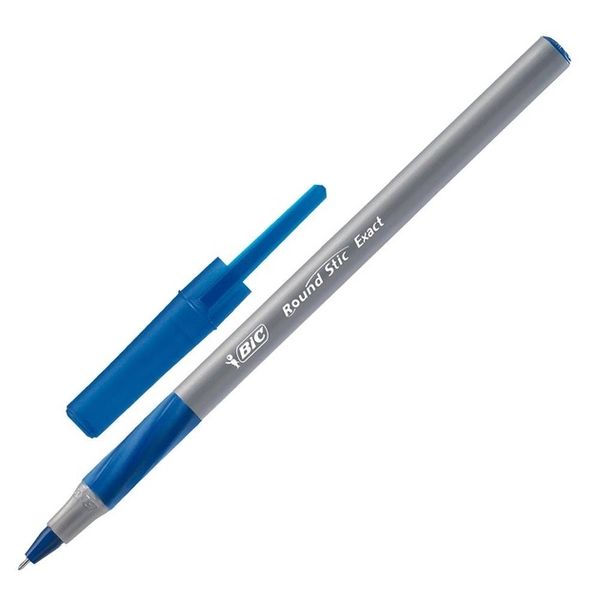 Ручка шариковая BIC Round Stic Exact синие в уп 20шт. (3086123350571) В00152094 фото