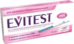 Тест-смужка для визначення вагітності Evitest 1 шт . (4033033417039) В00141737 фото