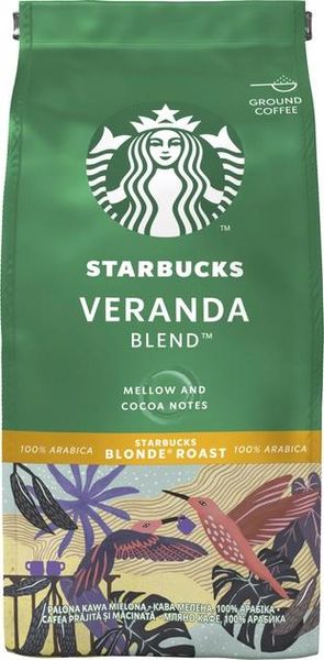 Кава Starbucks Veranda Blend натуральна смажена мелена 200 г (7613036932158) 000078957 фото