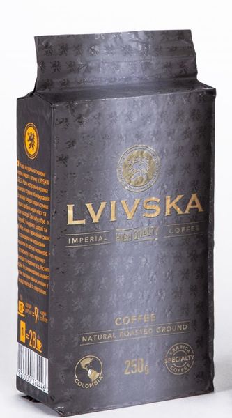 Кофе молотый Lvivska Gold 250 г (4820000374446) 000072897 фото