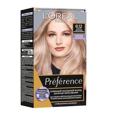 Фарба для волосся L'Oréal Paris Preference 8.12 Аляска 174 мл (3600523948581) В00099458 фото