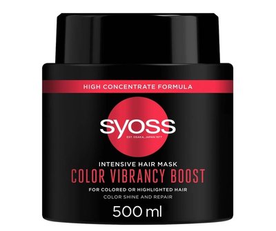 Інтенсивна маска SYOSS Color Vibrancy Boost для фарбованого волосся 500 мл (9000101631692) В00288385 фото