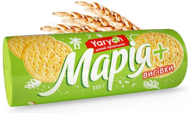 Печиво Yarych Марія з висівками 155 г. (4820154480130) 000010162 фото