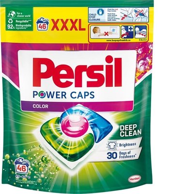 Капсулы для стирки Persil Color Power Caps 46 шт (9000101537529) В00300719 фото