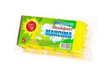Губка кухонная 7 чудес Максима пиноэффект 40*65*95, 5 шт. (2000001147290) 000088219 фото