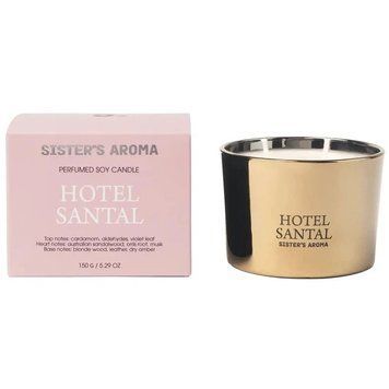 Ароматическая свеча Sister's Aroma Hotel Santal 150 г (4820227786169) В00355647 фото