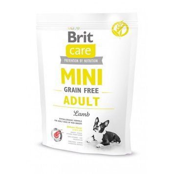 Корм сухой Brit Care Grain Free Mini Adult Lamb для взрослых миниатюрных пород с ягненком 400 г (8595602520114) S1111148813 фото