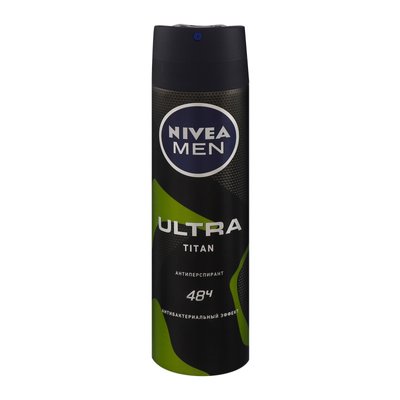 Антиперспірант Nivea Men Ultra Titan з антибактеріальним ефектом 150 мл (4005900754158) В00283836 фото