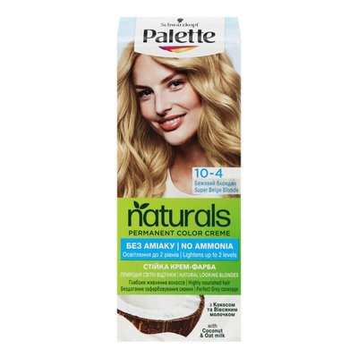 Фарба для волосся Palette Naturals 10-4 Бежевий блондин 110 мл (9000101689686) В00292108 фото