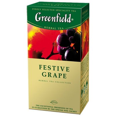Чай Greenfield Festive Grape Травяной пакетированный 100 х 2 г (000026356) 000026356 фото
