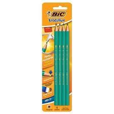 Набір олівців чорнографітних 4 шт шестикутних BIC Evolution HB Зелений (3270220000167) В00166837 фото