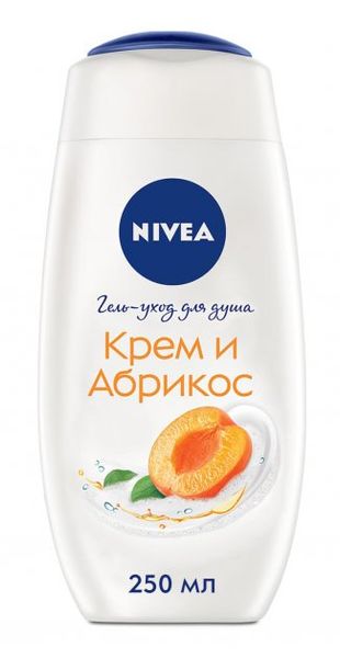 Гель-уход для душа Nivea Крем Абрикос с абрикосовым маслом 250 мл (4005900939654) В00280559 фото
