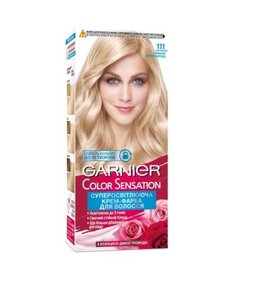 Фарба для волосся Garnier Color Sensation 111 Срібний ультраблонд 110 мл (3600541135949) 20191     фото