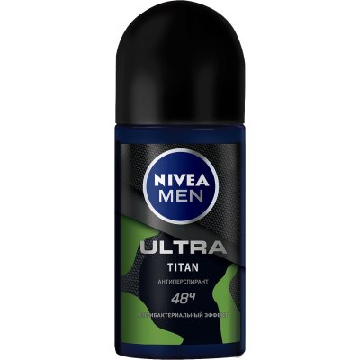 Антиперспірант Nivea Men Ultra Titan з чорним вугіллям 50 мл (40063096) В00282121 фото