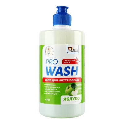 Средство для мытья посуды Pro Wash Яблоко 470 мл(4260637723895) В00300010 фото