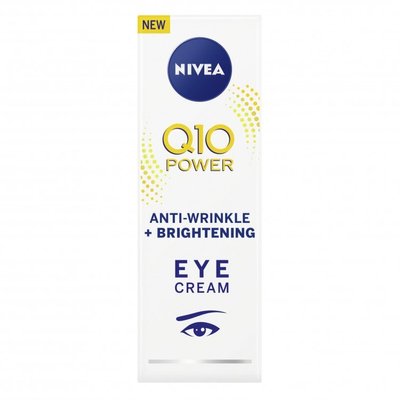 Крем для контурів очей проти зморшок Nivea Q10 Plus Visage з кератином 15 мл (4005900545701) В00280899 фото