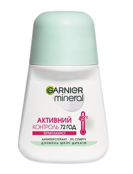 Антиперспірант Garnier Mineral Активний контроль Термозахист роликовий 50 мл (3600541739970) В00022604 фото