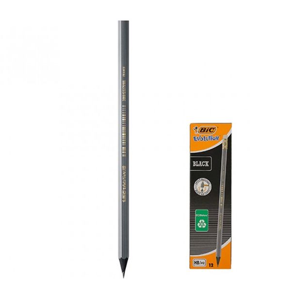 Карандаш чернографический BIC Evolution Black, HB (3086123275188) В00294255 фото