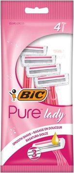 Набір бритв Bic Pure 3 Lady Pink без змінних картриджів 4 шт (3086123363816) В00149091 фото