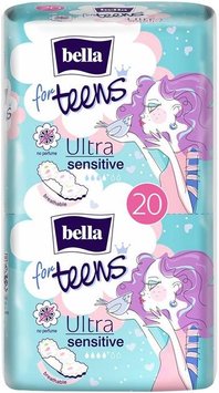 Гигиенические прокладки Bella for Teens Ultra Sensitive Extra Soft 20 шт (5900516306212) В00288682 фото