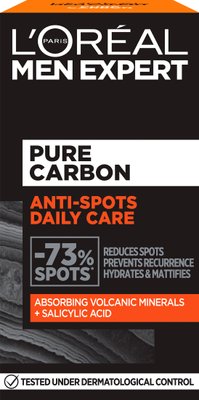 Крем для обличчя L'Oreal Paris Men Expert Pure Carbon Anti-Imperfection Moisturiser Зволожуючий 50 мл(3600523979318) В00287556 фото