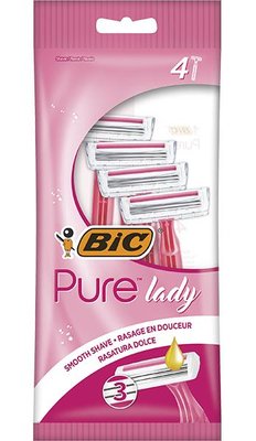 Набір бритв без змінних картриджів BIC Pure 3 Lady Pink 4 шт. (3086123363816) В00149091 фото