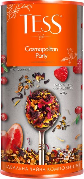 Чай TESS Cosmopolitan Party Травяной с добавками листовой 90 г (4823096808796) 000072234 фото