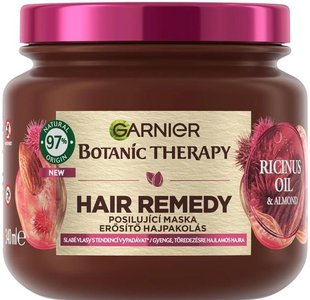 Маска Garnier Botanic Therapy Касторовое Масло и Миндаль Укрепляющая маска для слабых, склонных к выпадению волос 340 мл (3600542509947) В00302233 фото