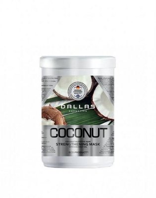 Маска зміцнююча для блиску волосся Dallas Coconut з натуральною кокосовою олією 1 л (4260637723208) В00281091 фото