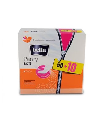 Щоденні гігієнічні прокладки Bella Panty Soft 60 шт (5900516310882) В00303289 фото