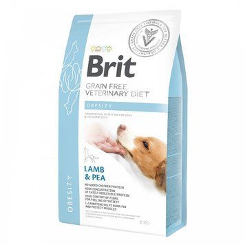 Корм сухой Brit Grain VetDiet Dog Obesity для собак для коррекции веса беззерновой с ягненком индейкой и горохом 2 кг (8595602528073) S1111151938 фото