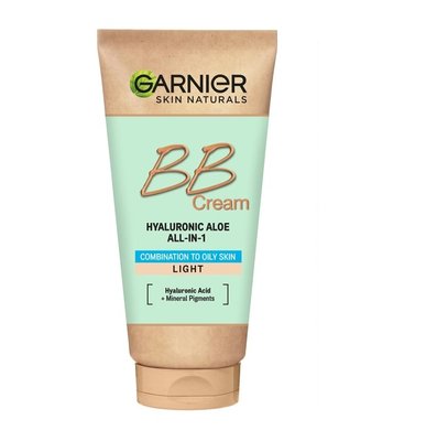BB-крем для змішаної та жирної шкіри Garnier Skin Naturals Секрет досконалості Світло-бежевий 50 мл (3600542415071) В00305000 фото