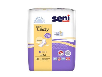 Урологічні прокладки Seni Lady Mini 20 шт (5900516690403) В00189459 фото