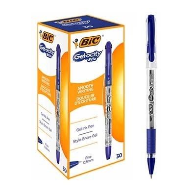 Ручка BIC GEL синя 30шт(3086123546349) В00305092 фото