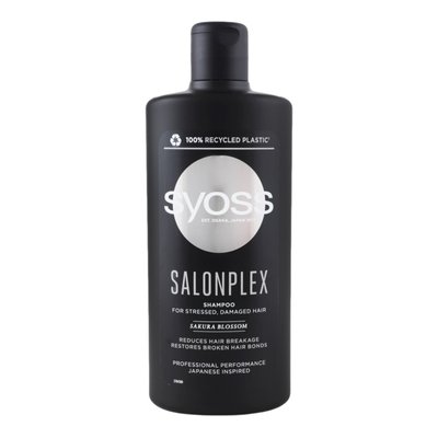 Шампунь Syoss SalonPlex з квіткою сакури для виснаженого і пошкодженого волосся 440 мл (9000101277111) В00099131 фото