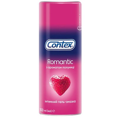 Интимный гель-смазка Contex Romantic с ароматом клубники (лубрикант) 100 мл. (5060040304037) В00141412 фото