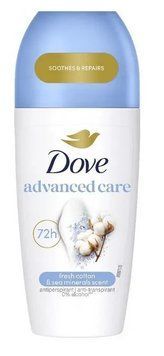 Антиперспирант Dove Advanced Care Fresh Cotton & Sea Minerals Roll-On 50 мл (59029601) В00355522 фото