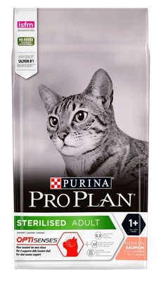 Сухой корм PRO PLAN® Sterilised Adult 1+ для стерилизованных кошек, с лососем 1,5 кг (7613036517362) 000077132 фото
