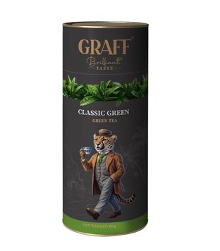 Чай зеленый Graff Green Classic Байховый 80 г (4820279610870) 000079863 фото