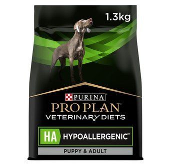 Сухой полнорационный диетический корм для щенков и взрослых собак Purina Pro Plan Veterinary Diets HA 1.3 кг. 000073084 фото