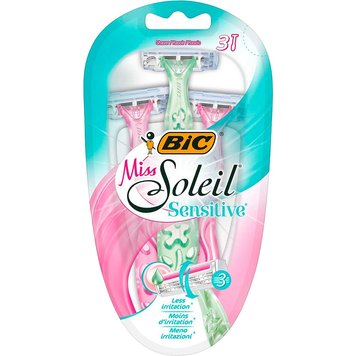 Набір бритв Bic Miss Soleil Sensitive без змінних картриджів 3 шт (3086123519176) В00184534 фото