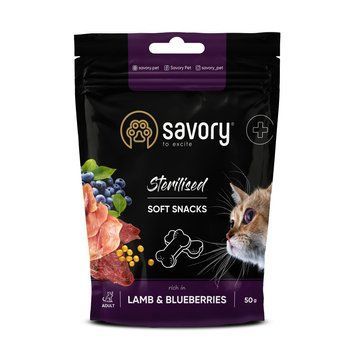 М лакомство Savory для здоровья стерилизованных кошек, ягненка и черники (4820232631416) S1111168080 фото